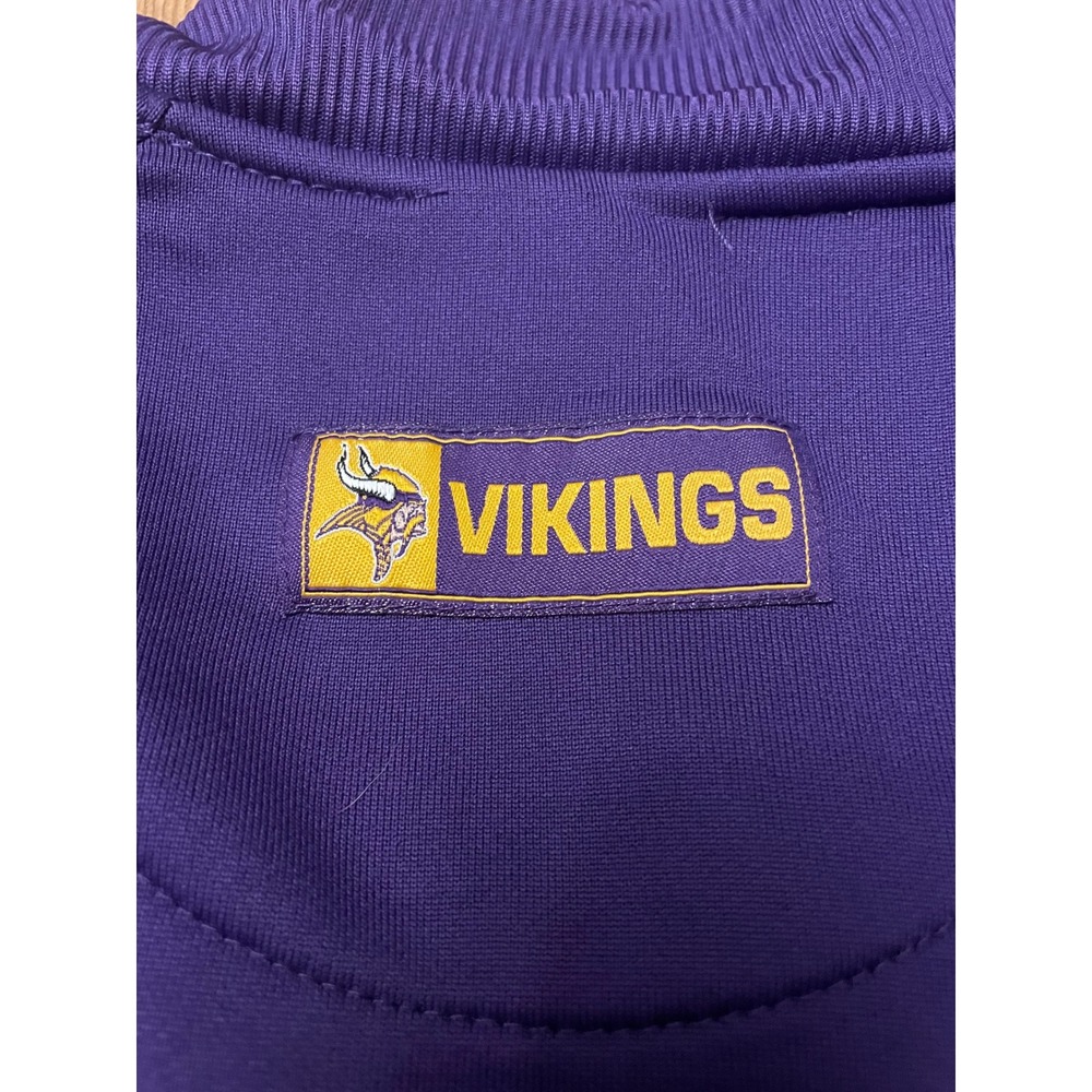 Minnesota Vikings Track Jacket Mens Purple Gold Full Zip Embroidered Logo XL - Picture 4 of 4